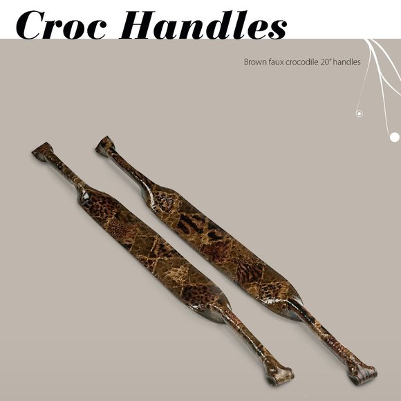 Brown Croc Handles - Picture 1 of 1
